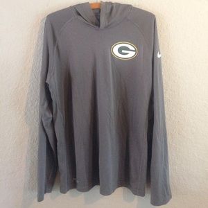 Nike Drifit Green Bat Packers Hoodie size Medium